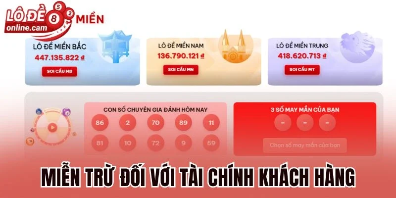Miễn Trừ Trách Nhiệm - Cập Nhật Quy Định Tại Lô Đề Online 2 Miễn trừ đối với tài chính khách hàng