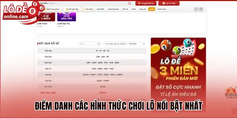 Red88 - Trải Nghiệm Lô Đề Online Với Nhiều Ưu Đãi Cực Chất 2 Điểm danh các hình thức chơi lô nổi bật nhất