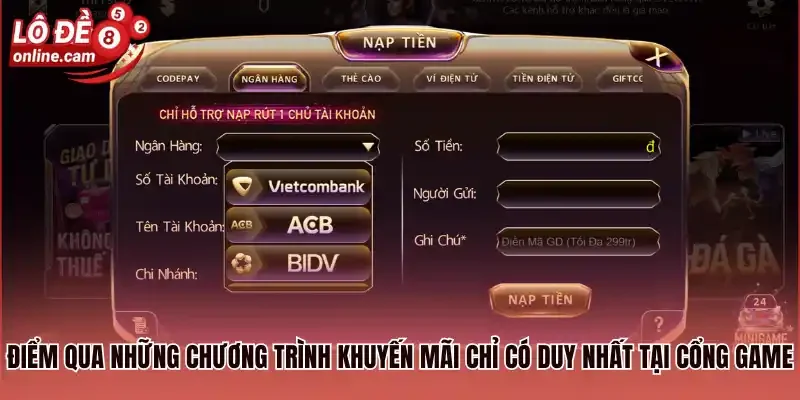 Gemwin - Cổng Game Lô Đề Trực Tuyến Uy Tín, Xanh Chín 2026 3 Điểm qua những chương trình khuyến mãi chỉ có duy nhất tại cổng game